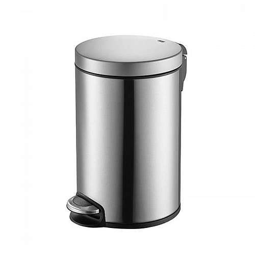 12L Pedal Bin Soft, PP LINER, LID - Silver